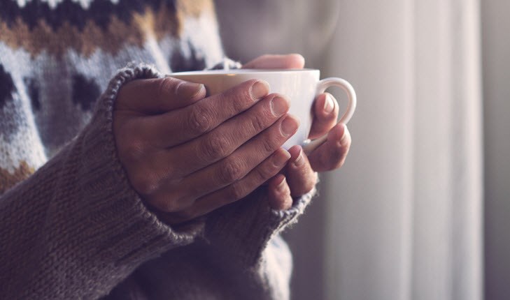a cup of a hot tea