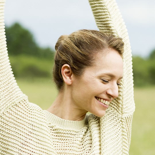 woman at nature
